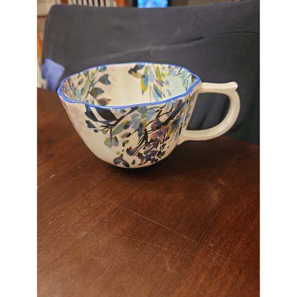 Anthropologie "Gardenshire" Decorative Floral Print Mug - Picture 1 of 9